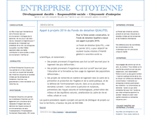 Tablet Screenshot of entreprise-citoyenne.com